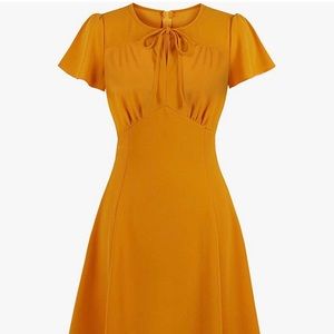 1940s vintage collared cocktail dress